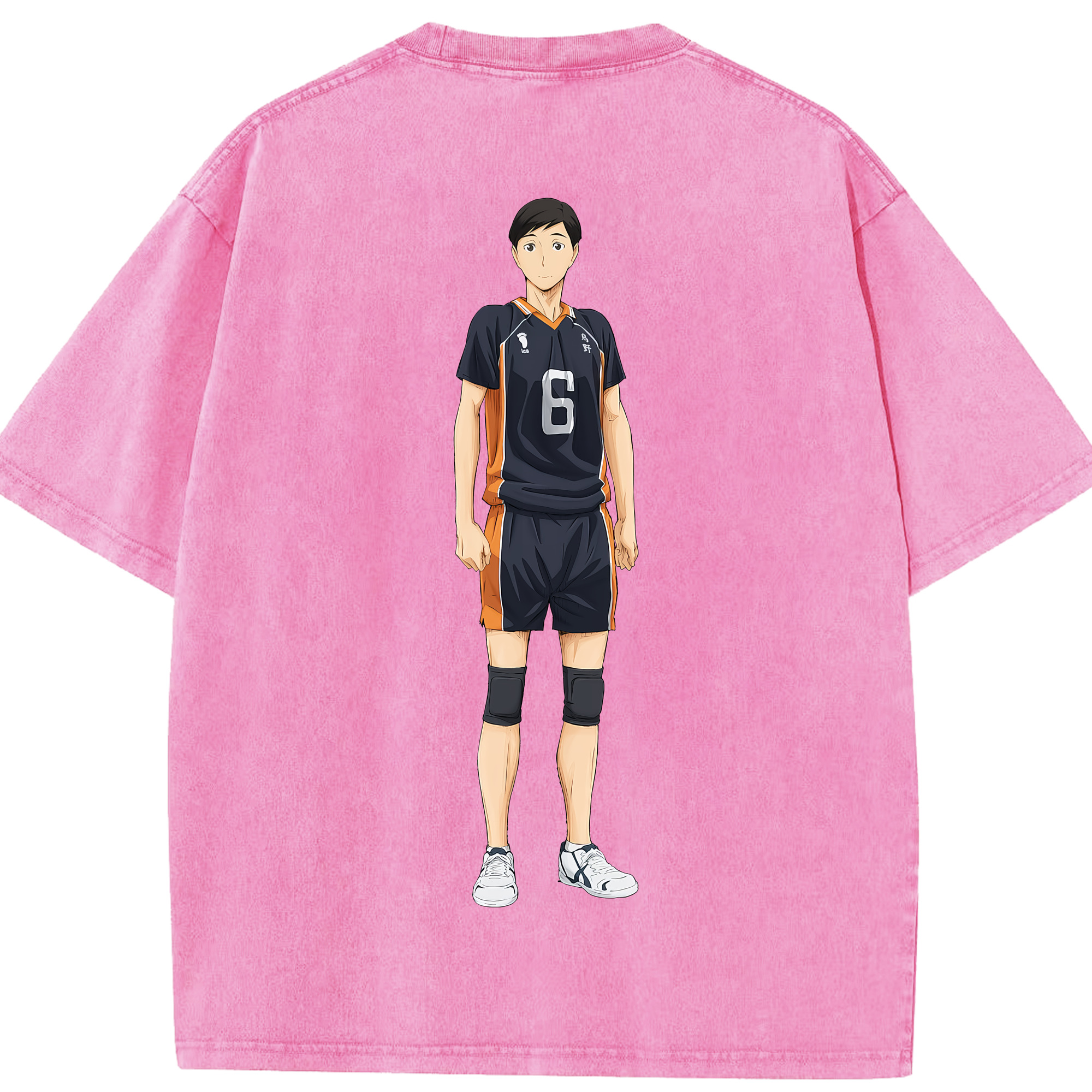 （画像用） ハイキュー!! Haikyu!! 綿100% ヴィンテージ風 半袖Tシャツ（背面プリント）